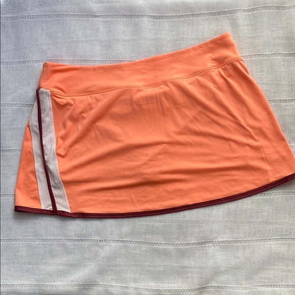 Nike Women's Athletic Dry Fit Skort - Orange and Burgundy - Picture 6 of 10